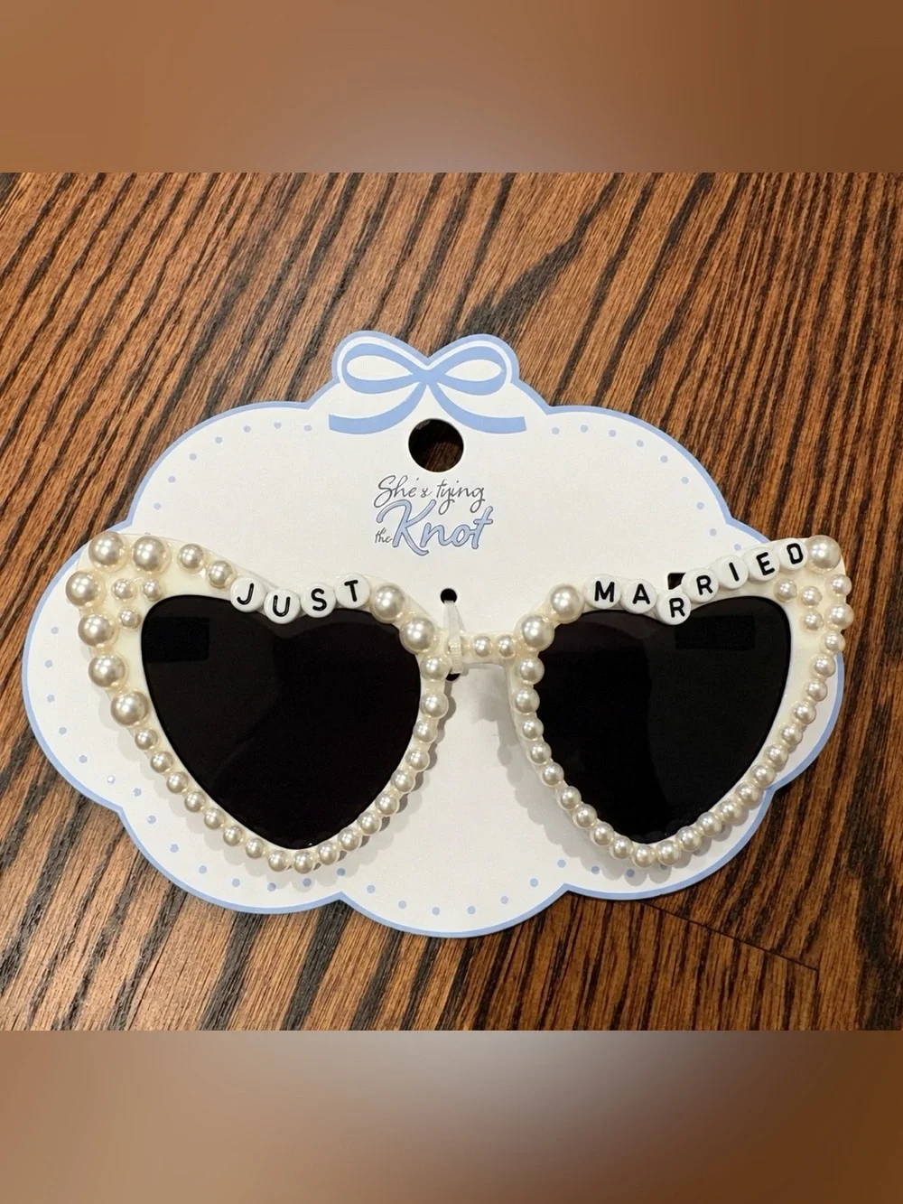 Bride “Just Married” Sunglasses - White